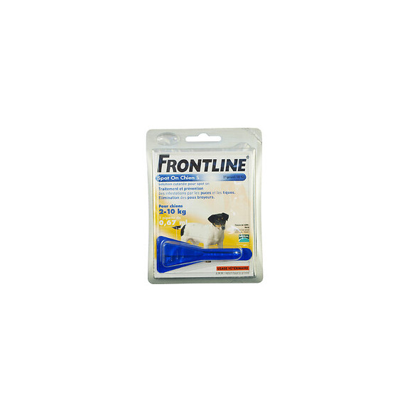 1 pipette antiparasitaire FRONTLINE Spot-On chien S 2 à 10kg