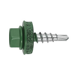 Vis autoperceuse vert 6009 pour fixation bac acier 6.5x100