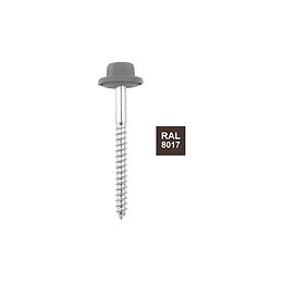 Fixation pour plaque PVC imitation tuile, marron