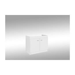 Sous-évier 2 portes blanc