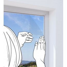 Moustiquaire polyester blanc 130x150cm