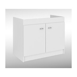 Sous-évier 2 portes blanc