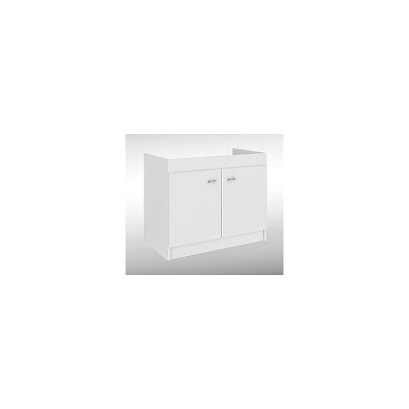 Sous-évier 2 portes blanc