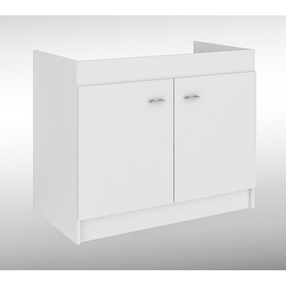 Sous-évier 2 portes blanc
