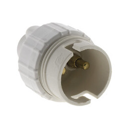 Douille à baïonnette B22 - 100W coloris blanc