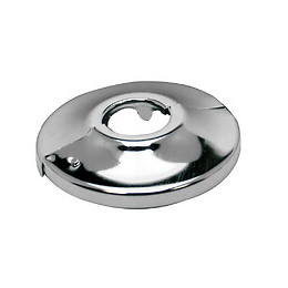 Lot de 2 rosaces à agrafe 1/2 diamètre 50mm chromées