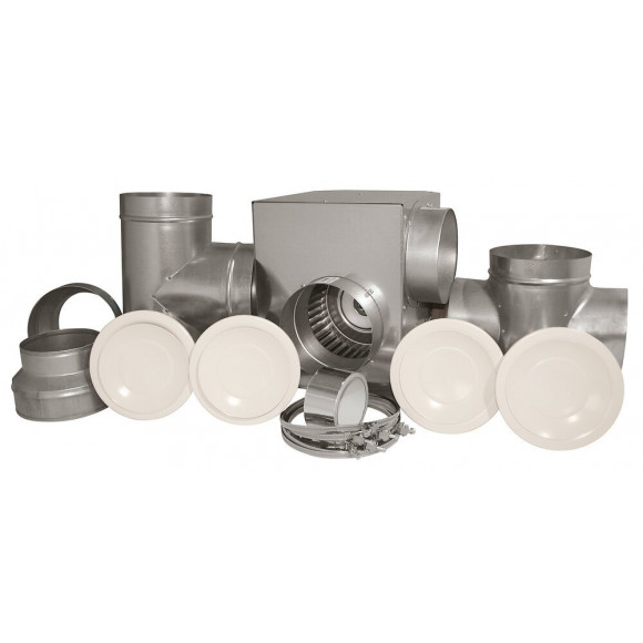 Kit récuperateur d'air chaud 4-6 pièces HBH