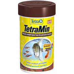 Aliment pour poissons tropicaux TETRA TetraMin flocons 100ml