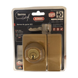 Verrou StyL' C83 45mm bronze cylindre 23mm, 4 clés