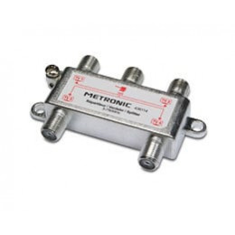 Répartiteur TV 4 sorties à fiche F blindé métal