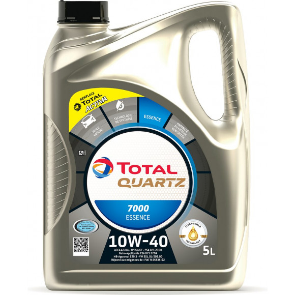 Huile Activa 7000 10W40 Essence 5L TOTAL