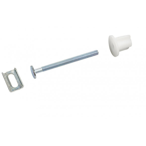 Fixations abattant - vis 6x75 - tête ovale et glissière