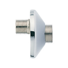 Raccord décalé de 10mm M15x21 - M20x27 avec rosace