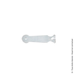 Patte à scellement tête ronde 220x2mm zingué