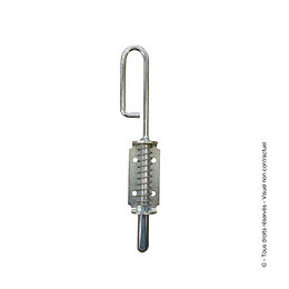 Verrou baïonnette à ressort - d.14mm - Longueur 250mm - zingué