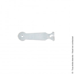 Patte à scellement tête ronde 220x2mm zingué