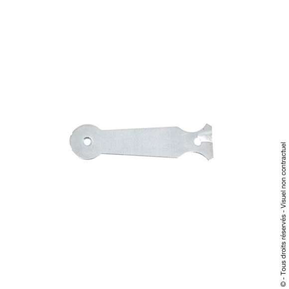 Patte à scellement tête ronde 220x2mm zingué