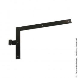 Penture équerre bout carré H.250xL.300mm