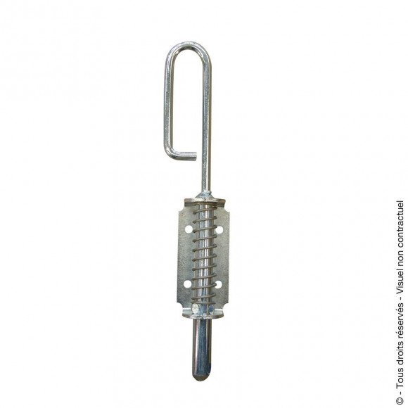 Verrou baïonnette à ressort - d.14mm - Longueur 250mm - zingué