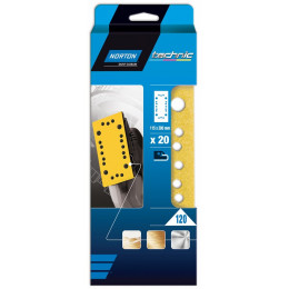 Garniture perforée 115x280 G131F NORTON grain 120 20MULT