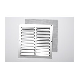 Grille d'aération aluminium mat à visser 20x20cm