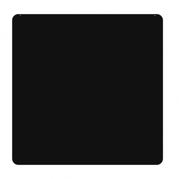 Plaque de sol pour poêle à bois noire 75x75cm