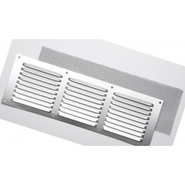Grille d'aération aluminium mat à visser 10x30cm
