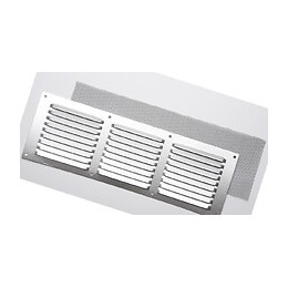 Grille d'aération aluminium mat à visser 10x30cm