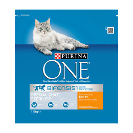 Croquettes chat stérilisé - Poulet et Blé - 1.5kg