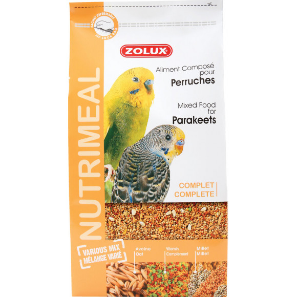 Aliments complets pour perruches ZOLUX Nutrimeal 800 g