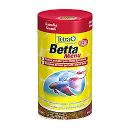 Aliments complets poissons exotiques TETRA Betta Menu 100ml
