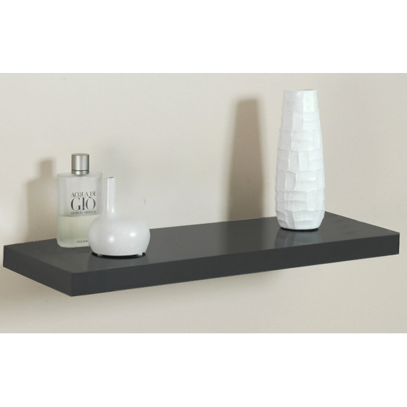 Etagère ""Glossy"" gris 80 x 25 cm