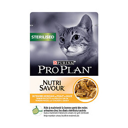 Sachet chat Nutrisavour Sterilised - Poulet - pochon 85g