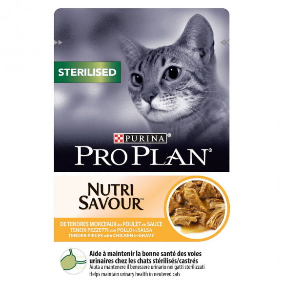 Sachet chat Nutrisavour Sterilised - Poulet - pochon 85g