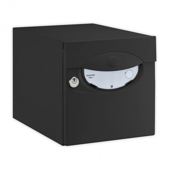 Boîte aux lettres Iguane, coloris noir, 1 porte - DECAYEUX