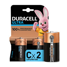 2 Piles Alcalines ULTRA type C