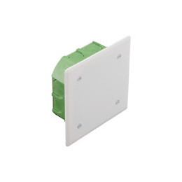 Boitier dérivation mur plein 100x100x40mm vert