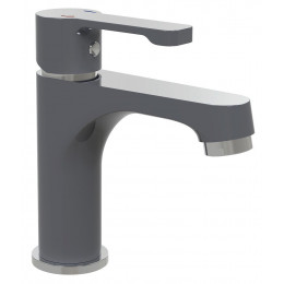 mitigeur lavabo arolla chrome gris boite