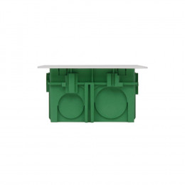 Boitier de dérivation mur plein 75x75x40mm vert