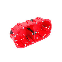 Boite d'encastrement 2 postes cloison sèche diamètre 67mm