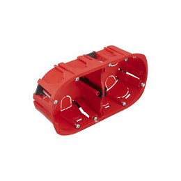 Boite d'encastrement 2 postes cloison sèche diamètre 67mm