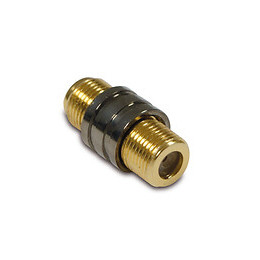 Raccord F blindé métal femelle-femelle