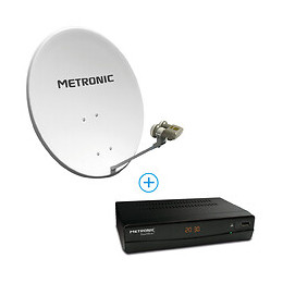 Parabole Calysta acier diamètre 80cm + Touchbox + LNB monobloc