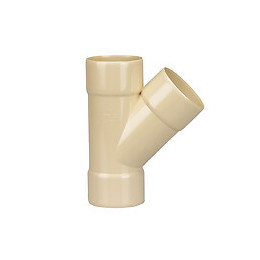 Culotte gouttière PVC FF 45° DN80 couleur sable