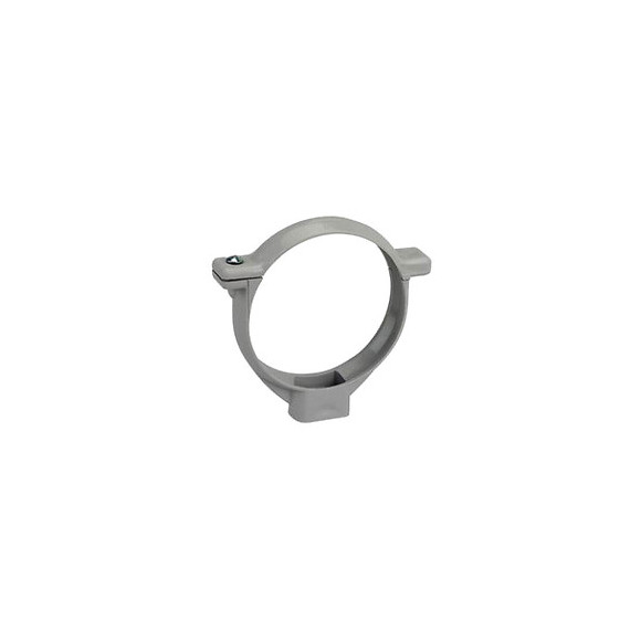Collier fixation gouttière DN80 couleur gris clair
