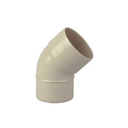 Coude gouttière PVC MF 45° DN80 couleur sable