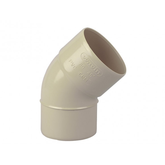 Coude gouttière PVC MF 45° DN80 couleur sable