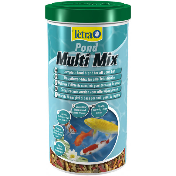 Aliments complets pour poissons de bassin TETRA Pond Multimix 1L