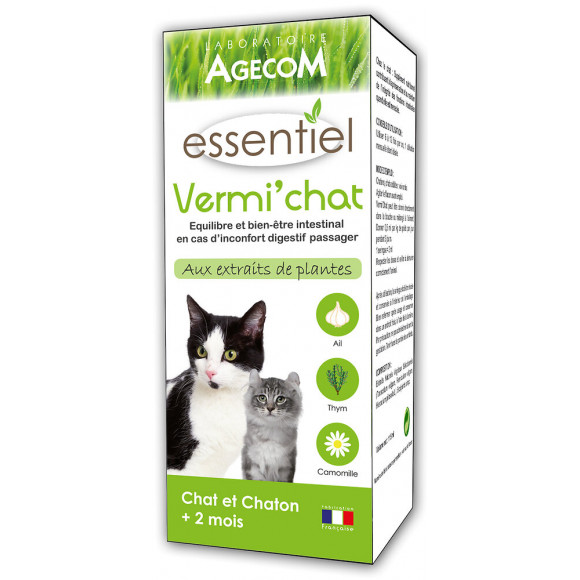 Vermifuge ESSENTIEL Vermi'chat pour chat 100ml