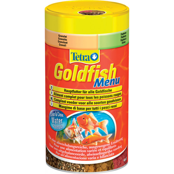 Aliments poissons rouges et eau froide TETRA Goldfish menu 250ml